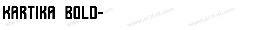 kartika bold字体转换